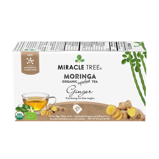 Miracle Tree's Organic Moringa Tea, Ginger